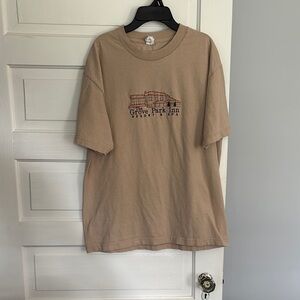 Tan T-Shirt with The Grove Park Inn Resort & Spa Stitched Design